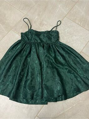 Emerald Green Babydoll dress Lucy in the Sky